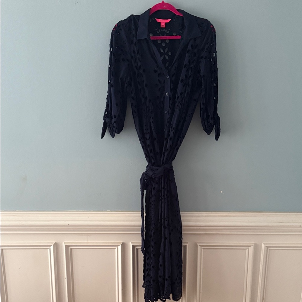Lilly Pulitzer Navy Midi Dress
